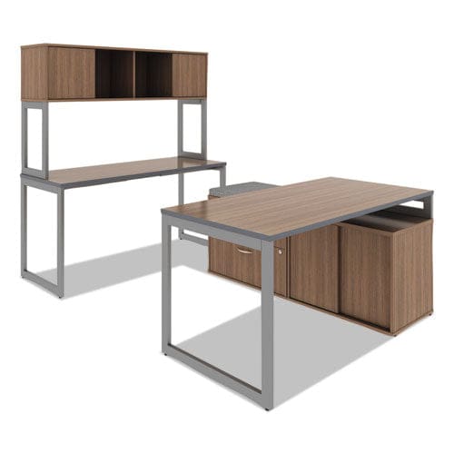 Alera Alera Open Office Desk Series Adjustable O-leg Desk Base 47.25 To 70.78w X 23.63d X 28.5h Silver - Furniture - Alera®