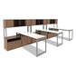 Alera Alera Open Office Desk Series Adjustable O-leg Desk Base 47.25 To 70.78w X 23.63d X 28.5h Silver - Furniture - Alera®