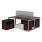 Alera Alera Open Office Desk Series Adjustable O-leg Desk Base 47.25 To 70.78w X 29.5d X 28.5h Silver - Furniture - Alera®