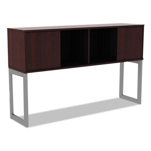 Alera Alera Open Office Desk Series Hutch 59w X 15d X 36.38h Mahogany - Furniture - Alera®