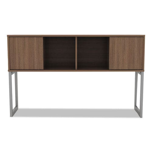 Alera Alera Open Office Desk Series Hutch 59w X 15d X 36.38h Modern Walnut - Furniture - Alera®