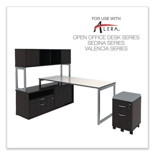 Alera Alera Open Office Desk Series Low File Cabinet Credenza 2-drawer: Pencil/file,legal/letter,1 Shelf,espresso,29.5x19.13x22.88 -
