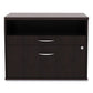 Alera Alera Open Office Desk Series Low File Cabinet Credenza 2-drawer: Pencil/file,legal/letter,1 Shelf,espresso,29.5x19.13x22.88 -