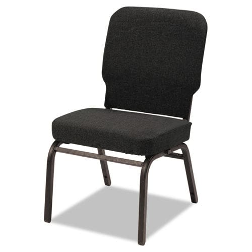 Alera Oversize Stack Chair Without Arms Fabric Upholstery 21 X 25 X 35.5 Black Seat Black Back Black Base 2/carton - Furniture - Alera®