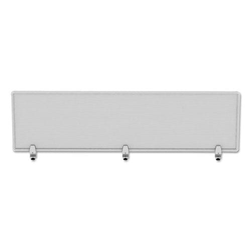 Alera Polycarbonate Privacy Panel 65w X 0.5d X 18h Silver/clear - Furniture - Alera®