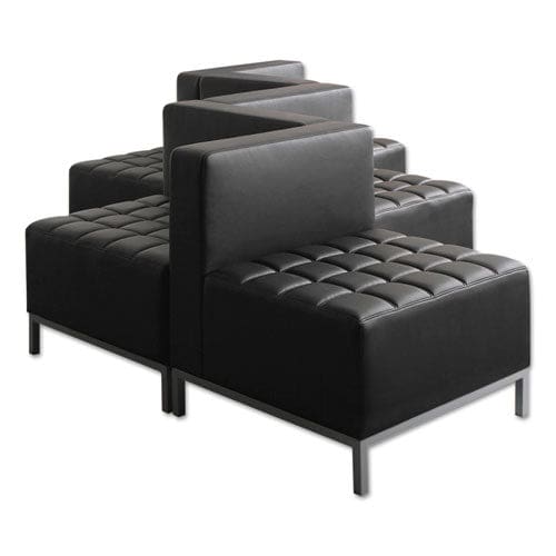 Alera Alera Qub Series Armless L Sectional 26.38w X 26.38d X 30.5h Black - Furniture - Alera®