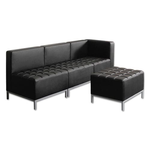Alera Alera Qub Series Powered Armless L Sectional 26.38w X 26.38d X 30.5h Black - Furniture - Alera®