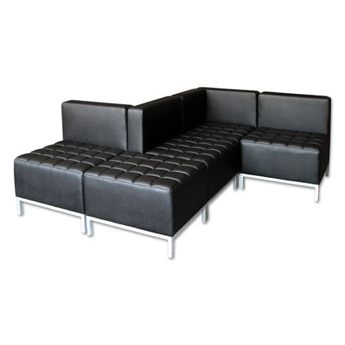 Alera Alera Qub Series Powered Armless L Sectional 26.38w X 26.38d X 30.5h Black - Furniture - Alera®