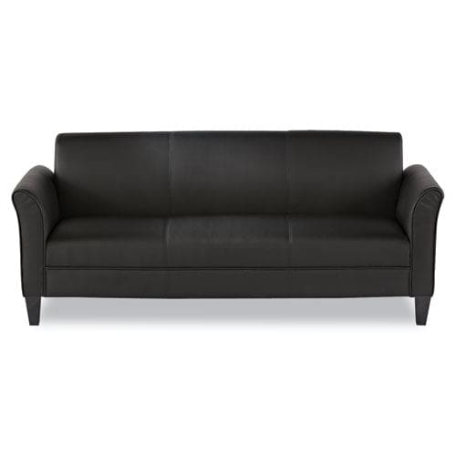 Alera Alera Reception Lounge Furniture 3-cushion Sofa 77w X 31.5d X 32h Black - Furniture - Alera®