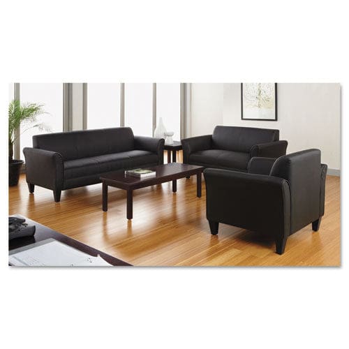 Alera Alera Reception Lounge Furniture Loveseat 55.5w X 31.5d X 33.07h Black - Furniture - Alera®