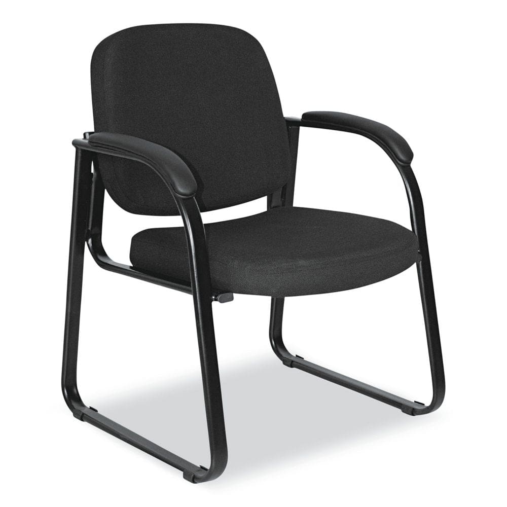 Alera Reception Lounge Series Sled Base Guest Chair Black - Guest & Reception Furniture - Alera
