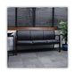 Alera Alera Reception Lounge Wl 3-seat Sofa 65.75w X 26d.13 X 33h Black/mahogany - Furniture - Alera®