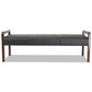 Alera Alera Reception Lounge Wl Series Bench Three-seater 65.75w X 22.25d X 22.88h Black/mahogany - Furniture - Alera®