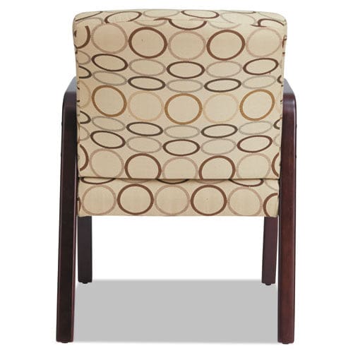 Alera Alera Reception Lounge Wl Series Guest Chair 24.21 X 24.8 X 32.67 Tan Seat Tan Back Mahogany Base - Furniture - Alera®