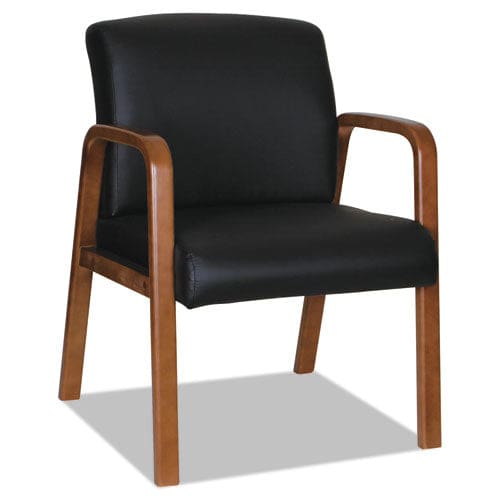 Alera Alera Reception Lounge Wl Series Guest Chair 24.21 X 24.8 X 32.67 Tan Seat Tan Back Mahogany Base - Furniture - Alera®