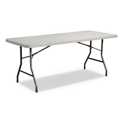 Alera Rectangular Plastic Folding Table 72w X 29.63d X 29.25h Gray - Furniture - Alera®