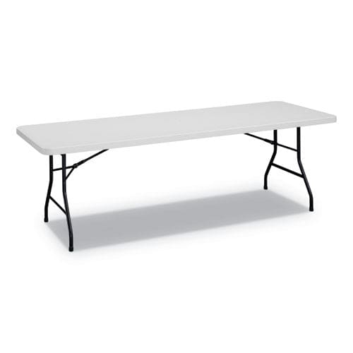 Alera Rectangular Plastic Folding Table 96w X 30d X 29.25h Gray - Furniture - Alera®