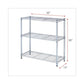 Alera Residential Wire Shelving Three-shelf 36w X 14d X 36h Silver - Office - Alera®
