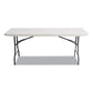 Alera Resin Rectangular Folding Table Square Edge 72w X 30d X 29h Platinum - Furniture - Alera®