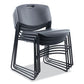 Alera Alera Resin Stacking Chair Supports Up To 275 Lb 18.50 Seat Height Black Seat Black Back Black Base 4/carton - Furniture - Alera®