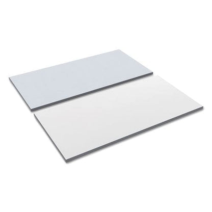 Alera Reversible Laminate Table Top Rectangular 47.63w X 23.63d White/gray - Furniture - Alera®