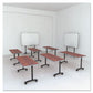 Alera Reversible Laminate Table Top Rectangular 59.5w X 23.63,medium Cherry/mahogany - Furniture - Alera®