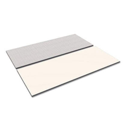 Alera Reversible Laminate Table Top Rectangular 71.5w X 29.5d White/gray - Furniture - Alera®
