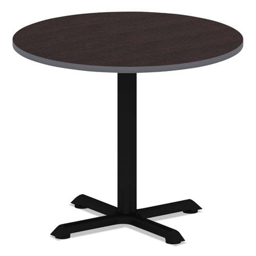 Alera Reversible Laminate Table Top Round 35.5 Diameter Espresso/walnut - Furniture - Alera®