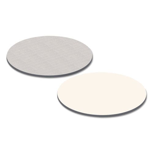 Alera Reversible Laminate Table Top Round 35.5 Diameter White/gray - Furniture - Alera®