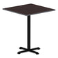 Alera Reversible Laminate Table Top Square 35.38w X 35.38d Espresso/walnut - Furniture - Alera®