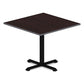 Alera Reversible Laminate Table Top Square 35.38w X 35.38d Medium Cherry/mahogany - Furniture - Alera®