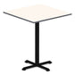 Alera Reversible Laminate Table Top Square 35.38w X 35.38d White/gray - Furniture - Alera®