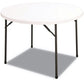 Alera Round Plastic Folding Table 60 Diameter X 29.25h White - Furniture - Alera®