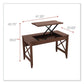 Alera Sit-to-stand Table Desk 47.25 X 23.63 X 29.5 To 43.75 Modern Walnut - Furniture - Alera®