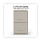 Alera Soho Vertical File Cabinet 2 Drawers: File/file Letter Putty 14 X 18 X 24.1 - Furniture - Alera®