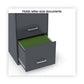 Alera Soho Vertical File Cabinet 3 Drawers: Pencil/file/file Letter Charcoal 14 X 18 X 26.9 - Furniture - Alera®