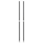 Alera Stackable Posts For Wire Shelving 36 high Black 4/pack - Furniture - Alera®