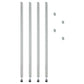 Alera Stackable Posts For Wire Shelving 36 High Silver 4/pack - Furniture - Alera®