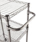 Alera Three-tier Wire Cart With Basket Metal 2 Shelves 1 Bin 500 Lb Capacity 28 X 16 X 39 Black Anthracite - Furniture - Alera®