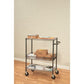 Alera Three-tier Wire Cart With Basket Metal 2 Shelves 1 Bin 500 Lb Capacity 34 X 18 X 40 Black Anthracite - Furniture - Alera®
