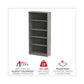 Alera Alera Valencia Series Bookcase Five-shelf 31.75w X 14d X 64.75h Gray - Furniture - Alera®