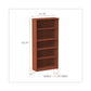 Alera Alera Valencia Series Bookcase Five-shelf 31.75w X 14d X 64.75h Medium Cherry - Furniture - Alera®