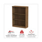 Alera Alera Valencia Series Bookcase Three-shelf 31.75w X 14d X 39.38h Modern Walnut - Furniture - Alera®