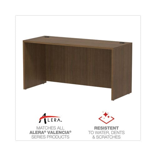 Alera Alera Valencia Series Credenza Shell 59.13w X 23.63d X 29.5h Modern Walnut - Furniture - Alera®