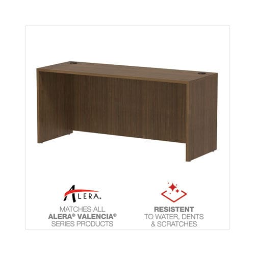 Alera Alera Valencia Series Credenza Shell 65w X 23.63d X 29.5h Modern Walnut - Furniture - Alera®