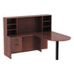 Alera Alera Valencia Series D-top Desk 71 X 35.5 X 29.63 Medium Cherry - Furniture - Alera®