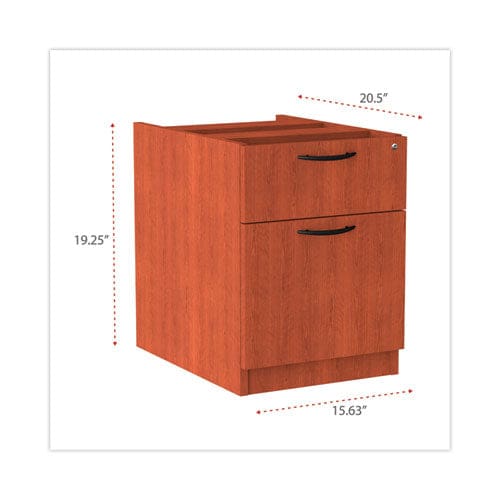 Alera Alera Valencia Series Hanging Pedestal File Left/right 2-drawer: Box/file Legal/letter Cherry 15.63 X 20.5 X 19.25 - Furniture -
