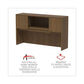 Alera Alera Valencia Series Hutch With Doors 4 Compartments 58.88w X 15d X 35.38h Modern Walnut - Furniture - Alera®