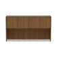 Alera Alera Valencia Series Hutch With Doors 4 Compartments 64.75w X 15d X 35.38h Modern Walnut - Furniture - Alera®