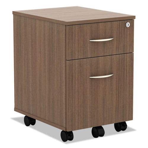 Alera Alera Valencia Series Mobile Pedestal Left Or Right 2-drawers: Box/file Legal/letter Mahogany 15.88 X 19.13 X 22.88 - Furniture -